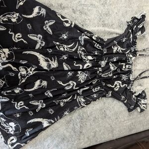 ROMWE KOne Piece with Black and White Animal Print